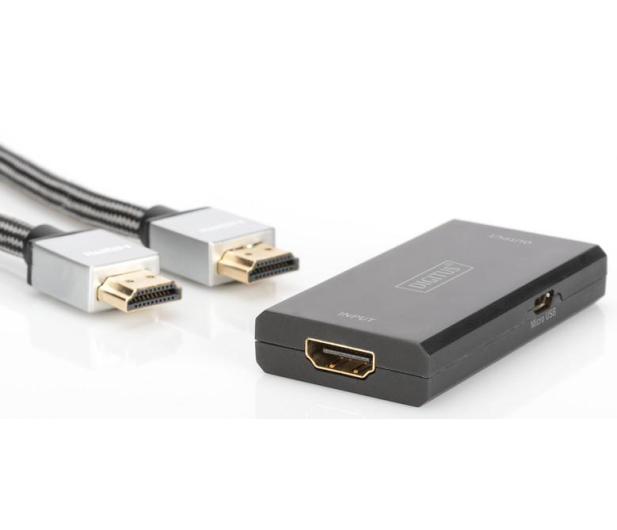 Digitus Wzmacniacz sygnału/Repeater HDMI do 30m, 4K 60Hz UHD 3D, HDC - 1384705 - zdjęcie 2